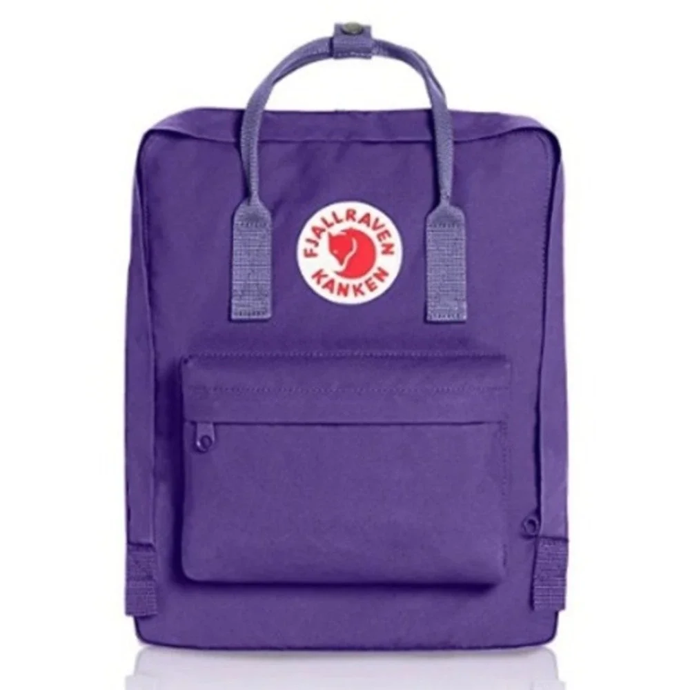 Fjallraven Kanken Backpack Purple Classic School Book Bag